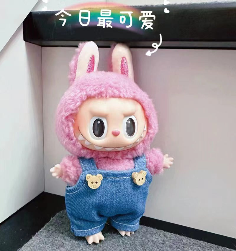 New Cameraman Labubu Pendant Baby Clothes Accessories suit Labubu Doll Keychain for Summer Baby Clothes