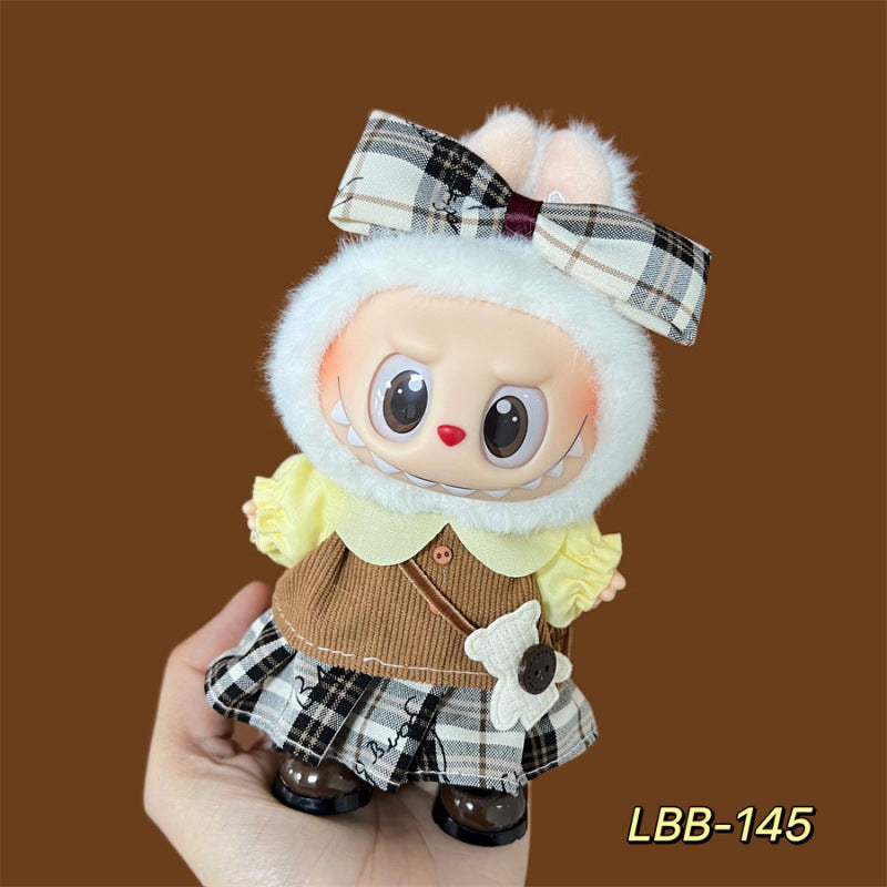 Labubu Doll Clothes Set for 17cm Vinyl Dolls