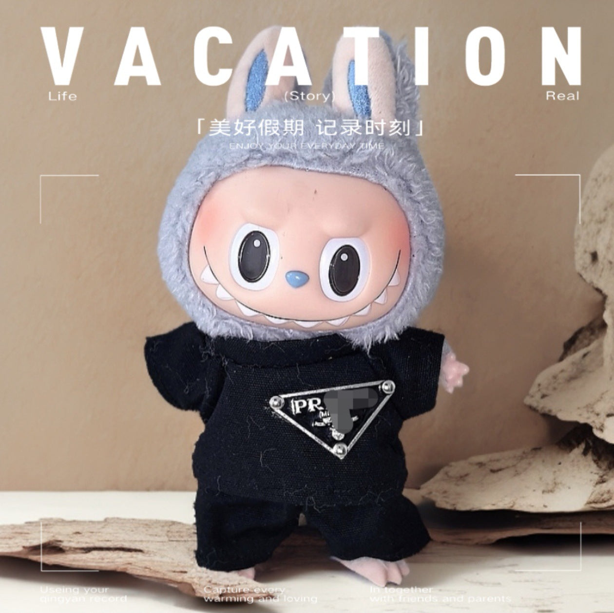 Labubu Doll Outfit Set - 17cm Cute Clothes with Hat & Accessories