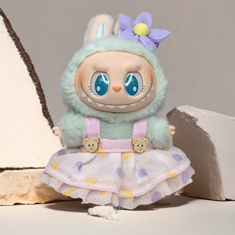 Labubu Doll Outfit Set - Skirt, Hat & Accessories