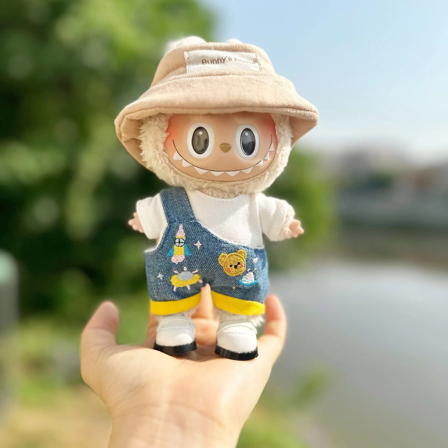 New Cameraman Labubu Pendant Baby Clothes Accessories suit Labubu Doll Keychain for Summer Baby Clothes