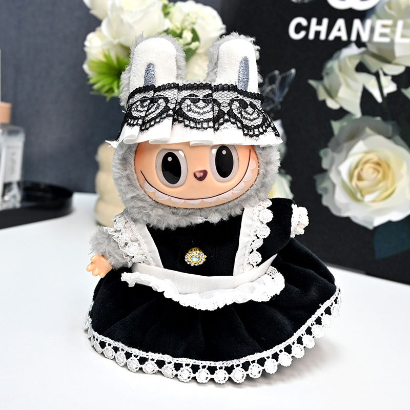 Only Clothes Labubu Doll Clothes 17cm Plush Vinyl Labubu Doll Party Replacement Suit M-116