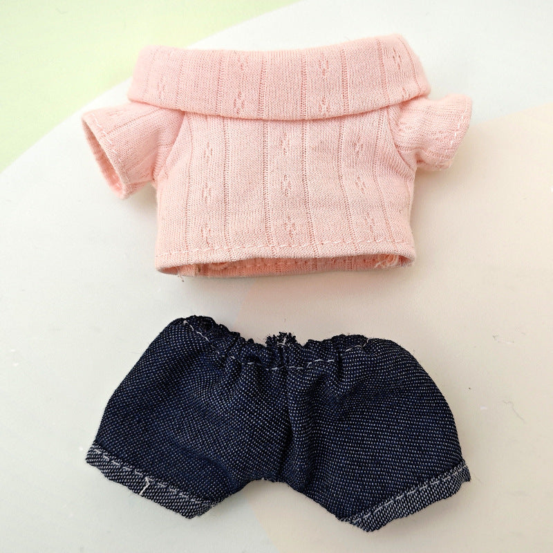 Suitable for pulling cloth pendant clothes for blind box vinyl 17cm baby clothes replacement bag ornaments keychain