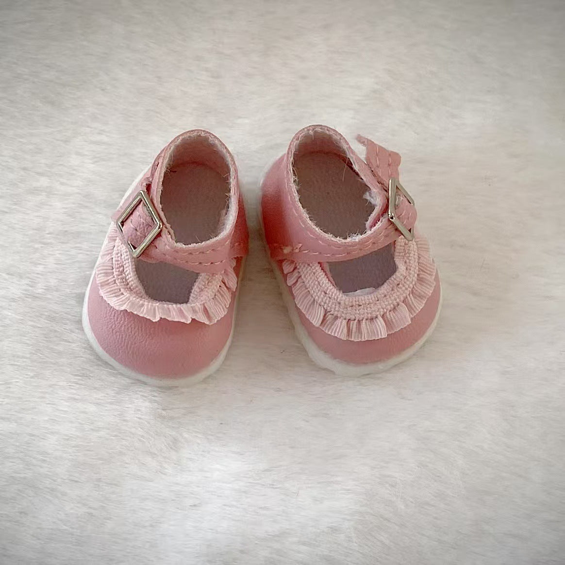 Labubu Doll Hooded Coat & Lace Shoes Set - Pink, Yellow, Blue, Green