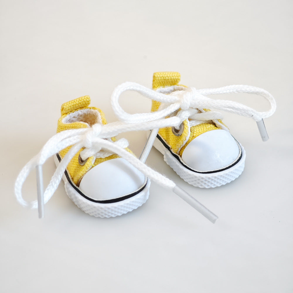 Labubu Doll Summer Outfit Set with Straw Hat & Canvas Shoes