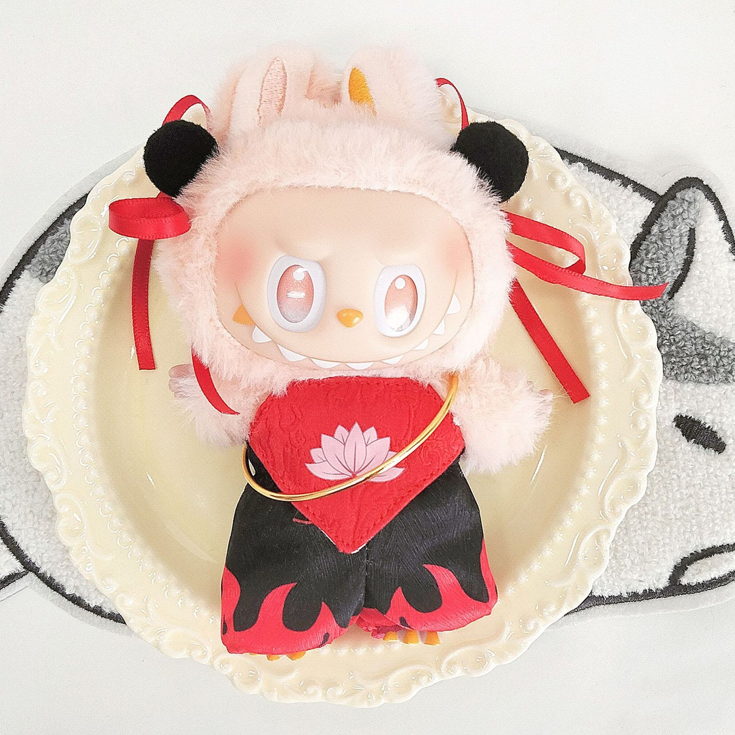 Labubu third generation doll clothes labubu 3.0 doll clothes generation second generation sitting party for blind box clothes 17cm