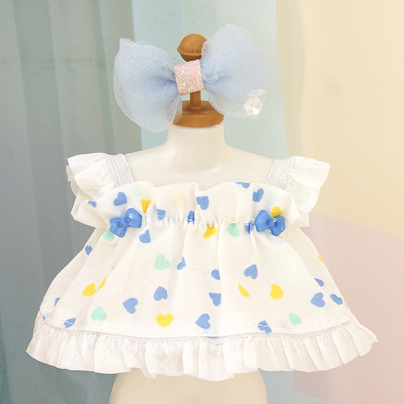 Suitable for pulling cloth pendant clothes for blind box vinyl 17cm baby clothes replacement bag ornaments keychain