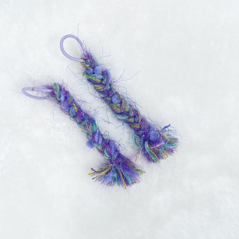 Labubu Doll 17cm Braided Wool Decoration - Multi-Color Outfit