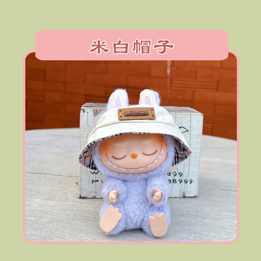 Labubu 15cm Sitting Doll Clothes - Macaron 2nd Gen Outfits