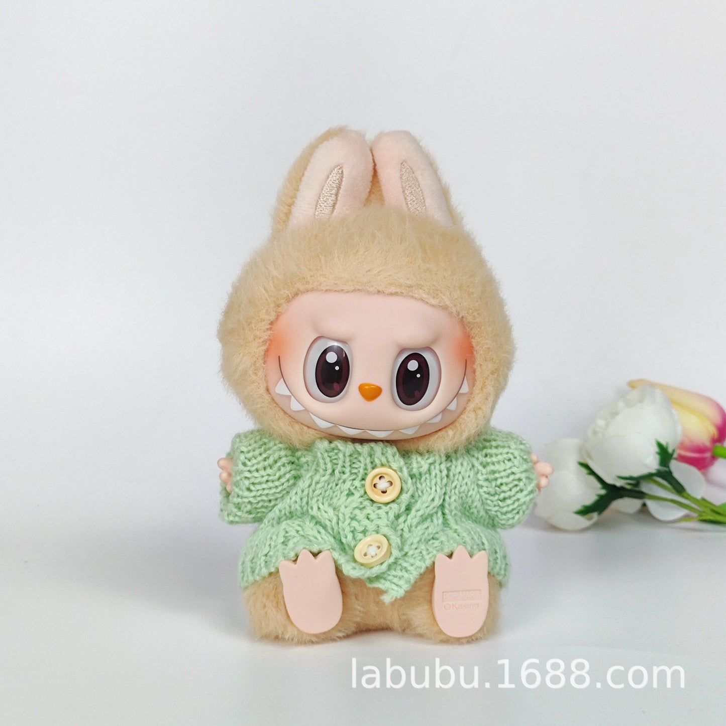 Labubu Doll Outfit - 17cm Sweater, Skirt & Bag Set for 1st-3rd Gen
