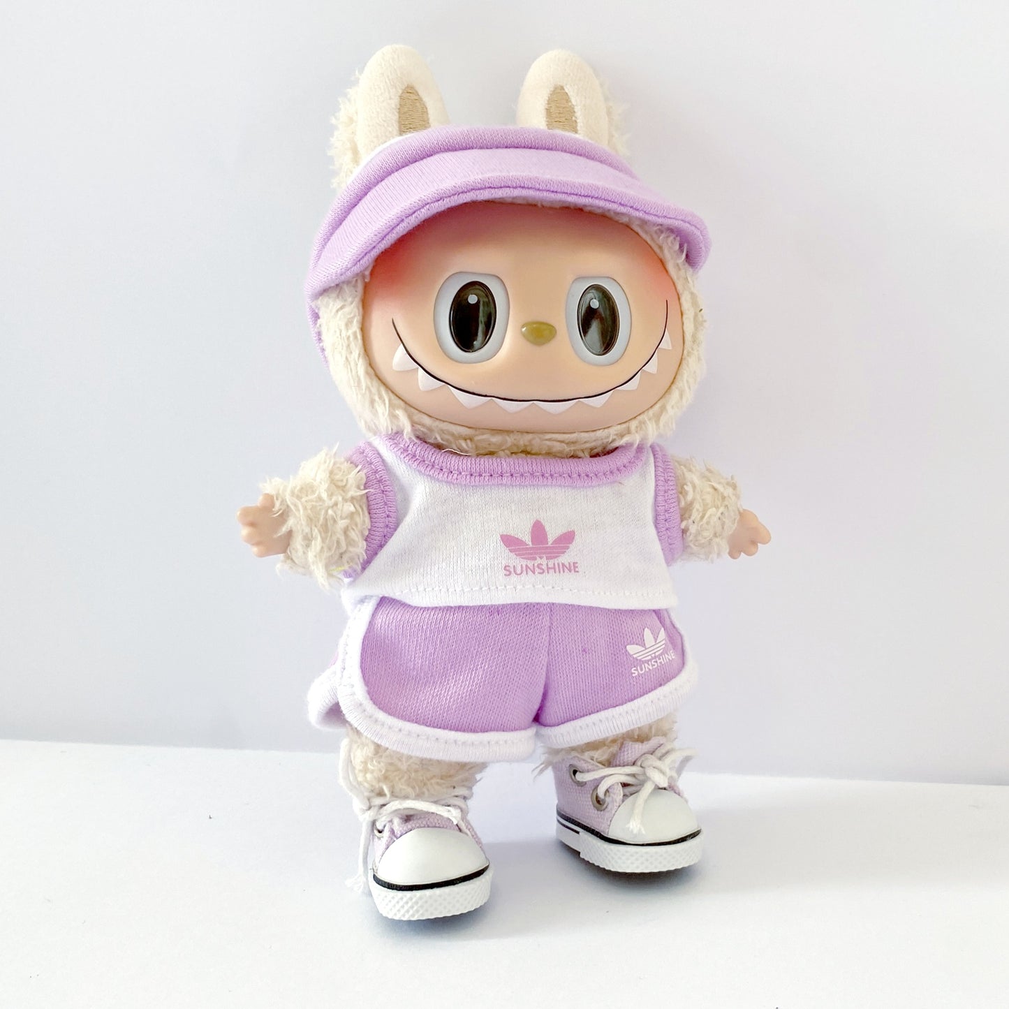 Labubu Doll Baseball Jersey Outfit - 17cm Sportswear for Vinyl Dolls