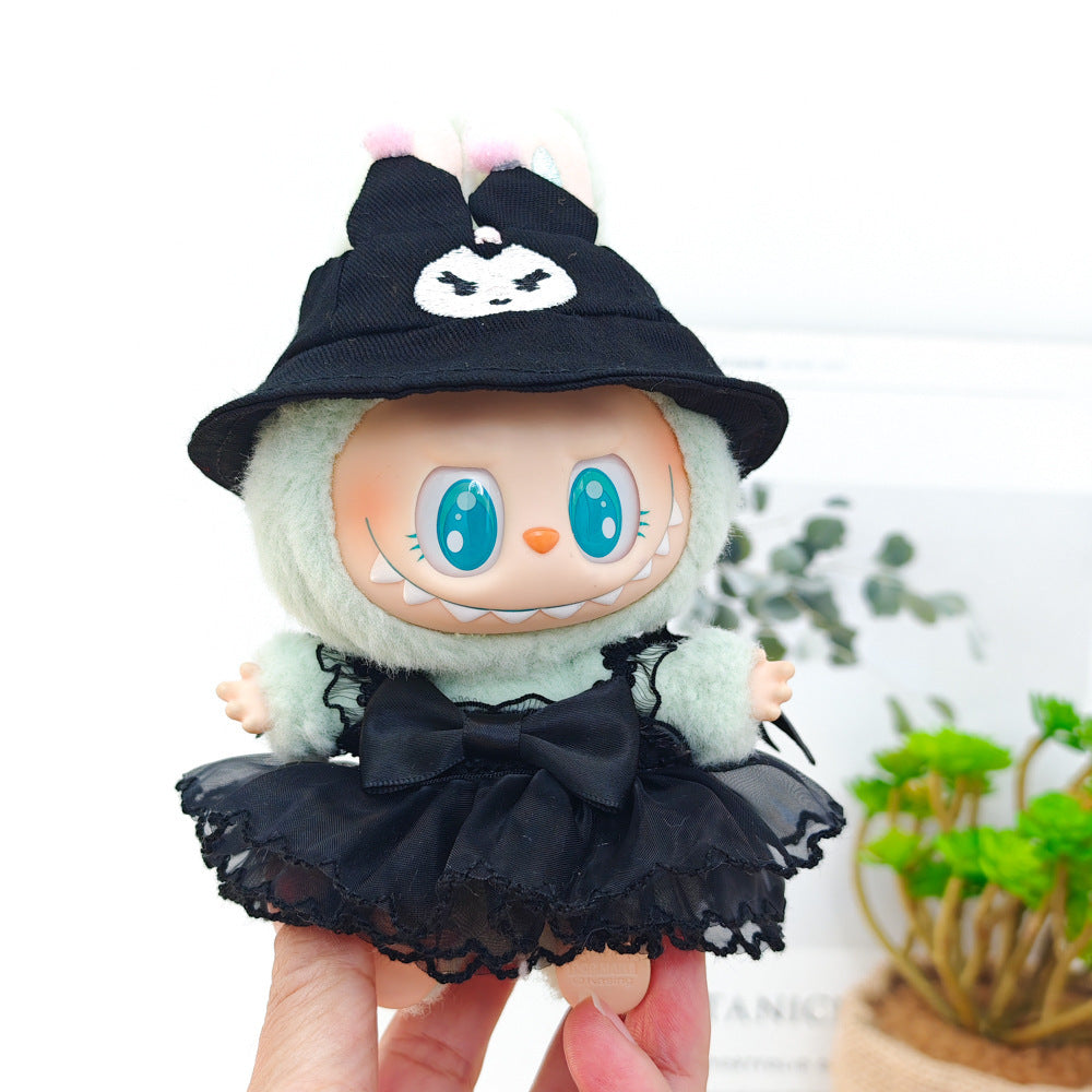 Labubu Labubu Generation II Generation III Generation Baby Clothes Blind Box Pendant Clothes Black Imp Slip Skirt Hat