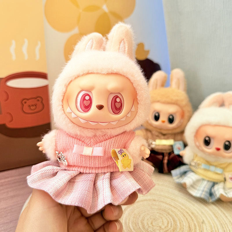 First and Second Generation Labubu Baby Clothes Pendant Labubu Clothes Baby Clothes Summer Skirt Jumpsuit Set Cute and Cute