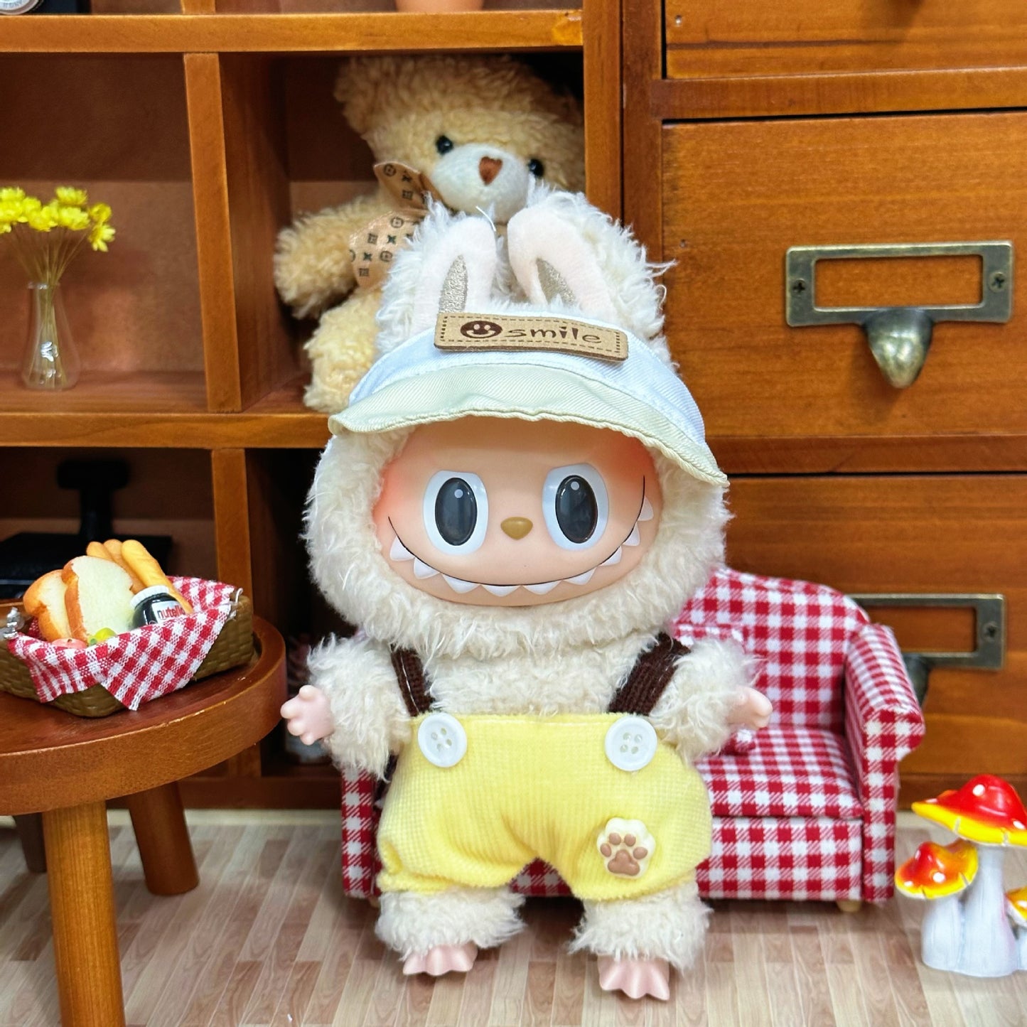 Wholesale Labubu Doll Clothes 17cm Accessories First, Second, Third Generation Vinyl Plush Doll Outfit Set
