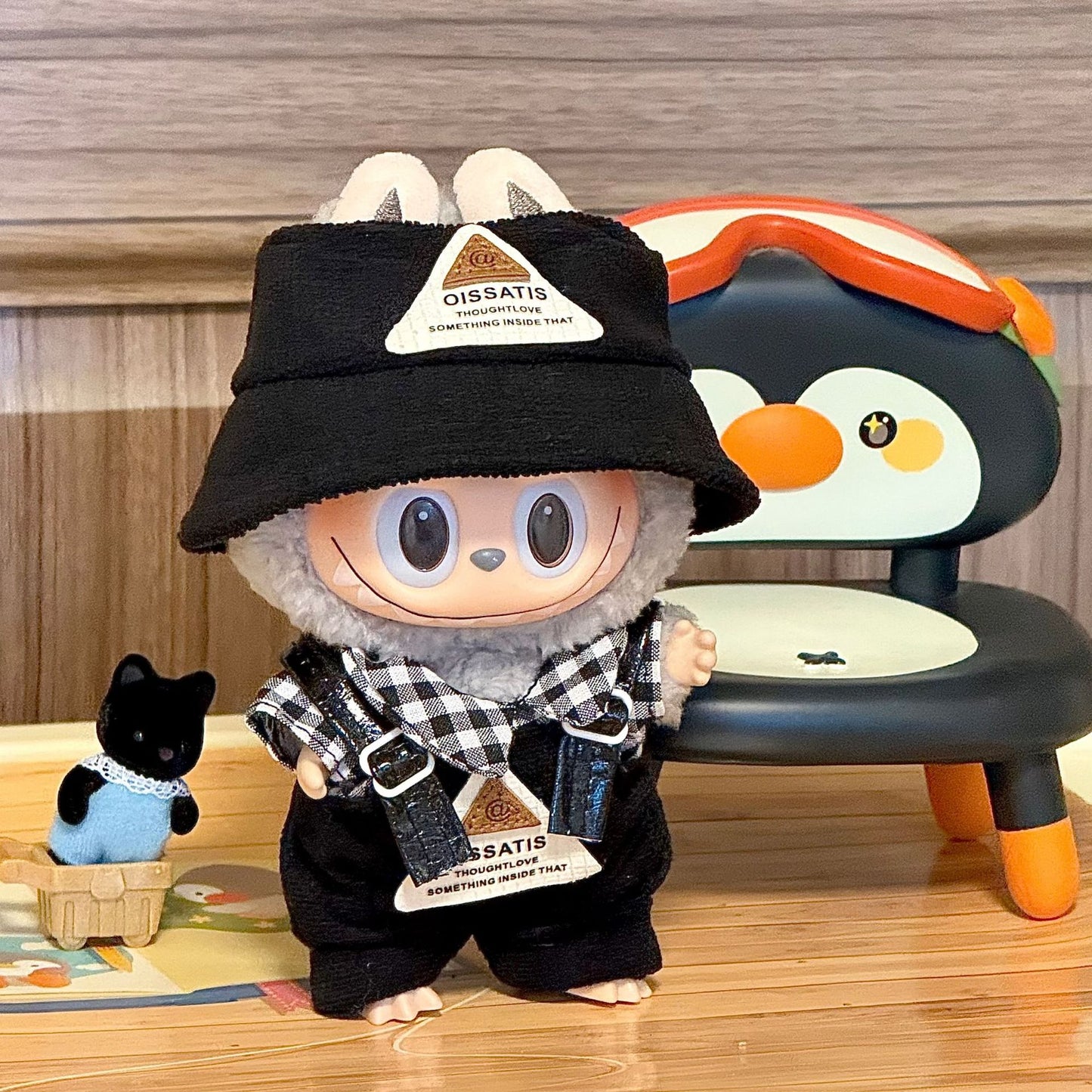 labubu Sitting Party Doll Costumes One or Two Generation Blind Box Labubu Doll Costumes Plush Vinyl Face