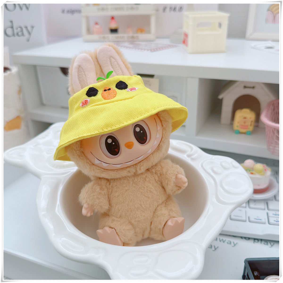 Labubu Doll Hooded Sweatshirt & Outfit Set for 10cm & 17cm Dolls