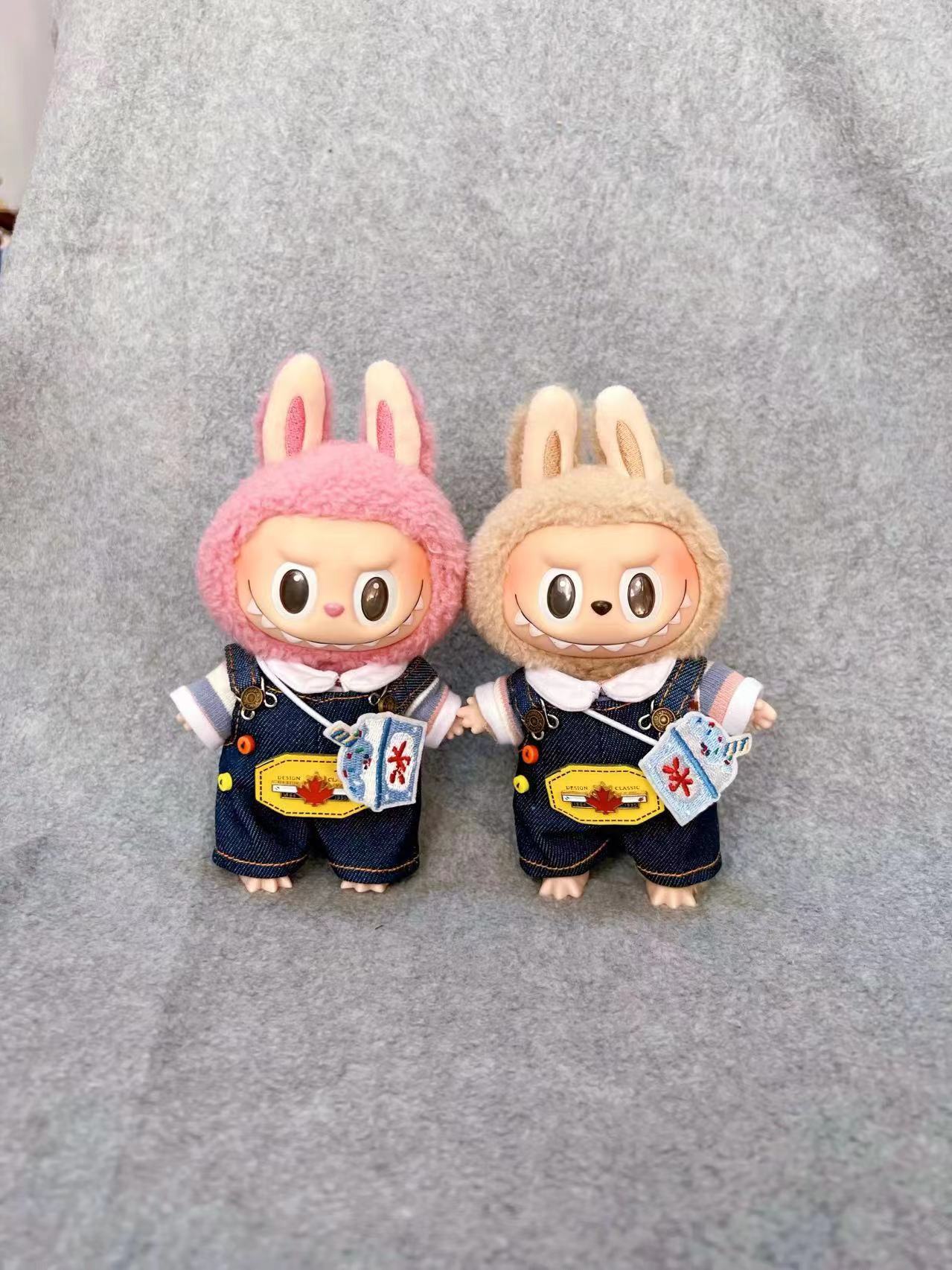 Labubu Doll Clothes for 17cm Vinyl Doll - Cute Outfits