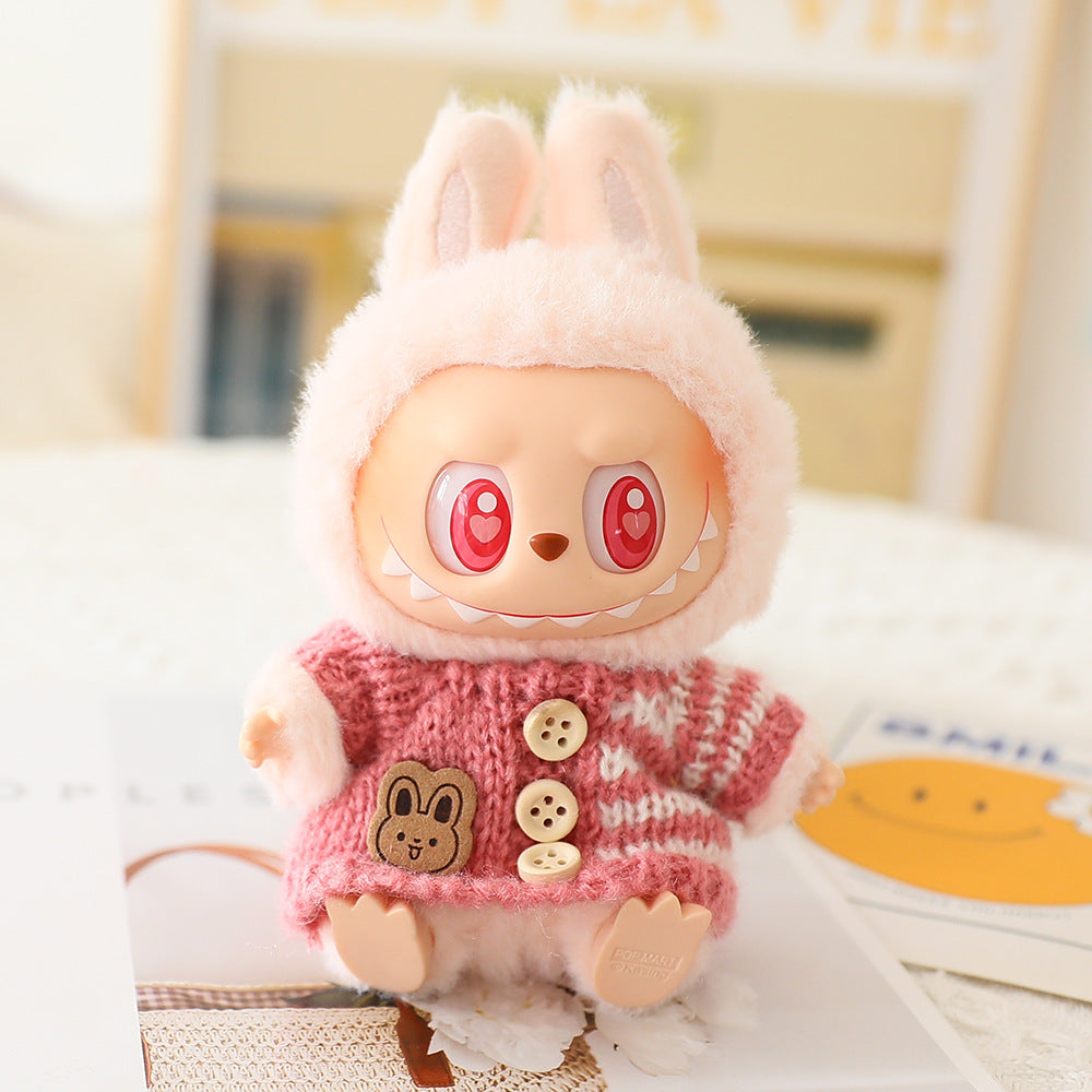 Labubu Baby Clothes Generation Two Generation Three Generation Labubu Clothes Wear Sweater Shoes Vinyl Pendant Replacement Glasses