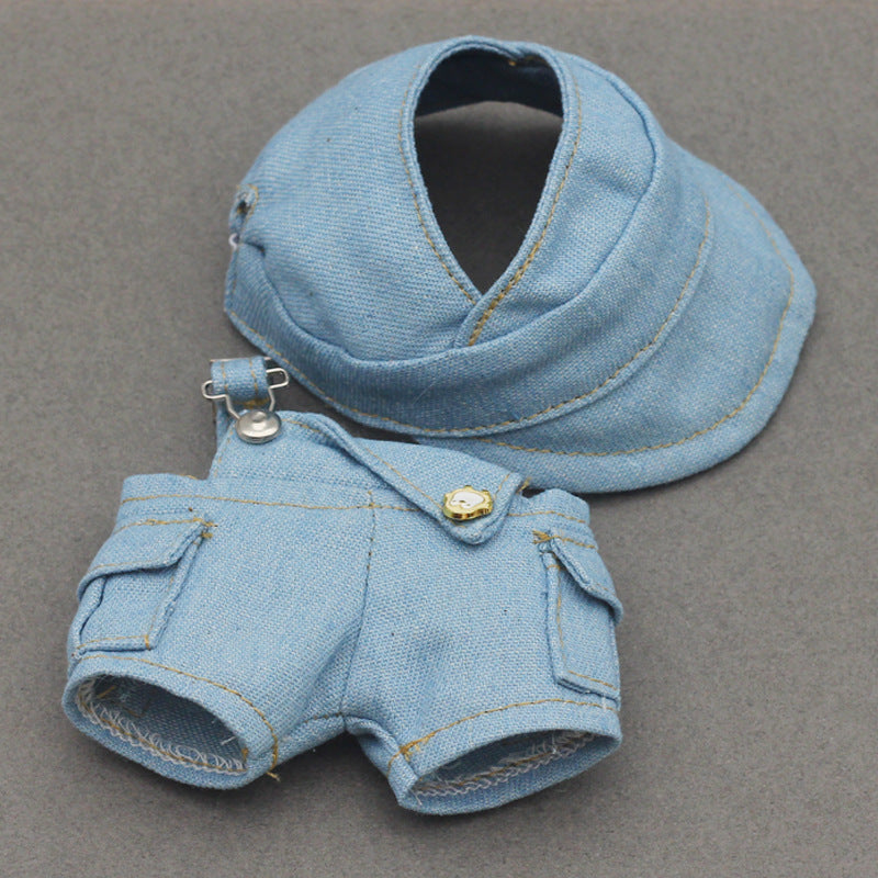 Labubu Doll Outfit - 17CM Baseball Cap & Pants Set in Multiple Colors