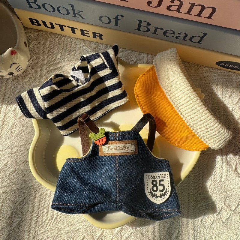 17cm Labumi family labubu doll clothes replacement clothes generation Macaron second generation sit