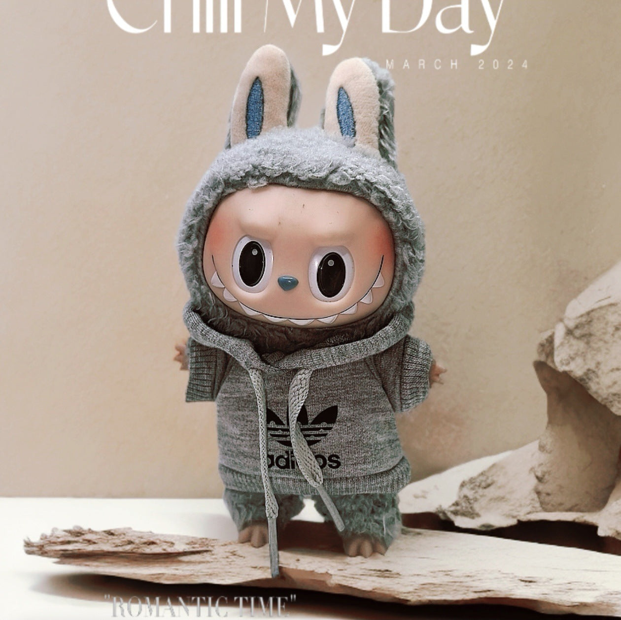 Labubu Doll Clothes - Cute Sweatshirt & Jeans Outfit for 1st & 2nd Gen