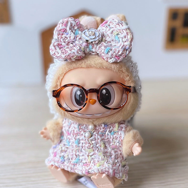 Labubu Doll White Skirt Outfit for 17cm Labubu