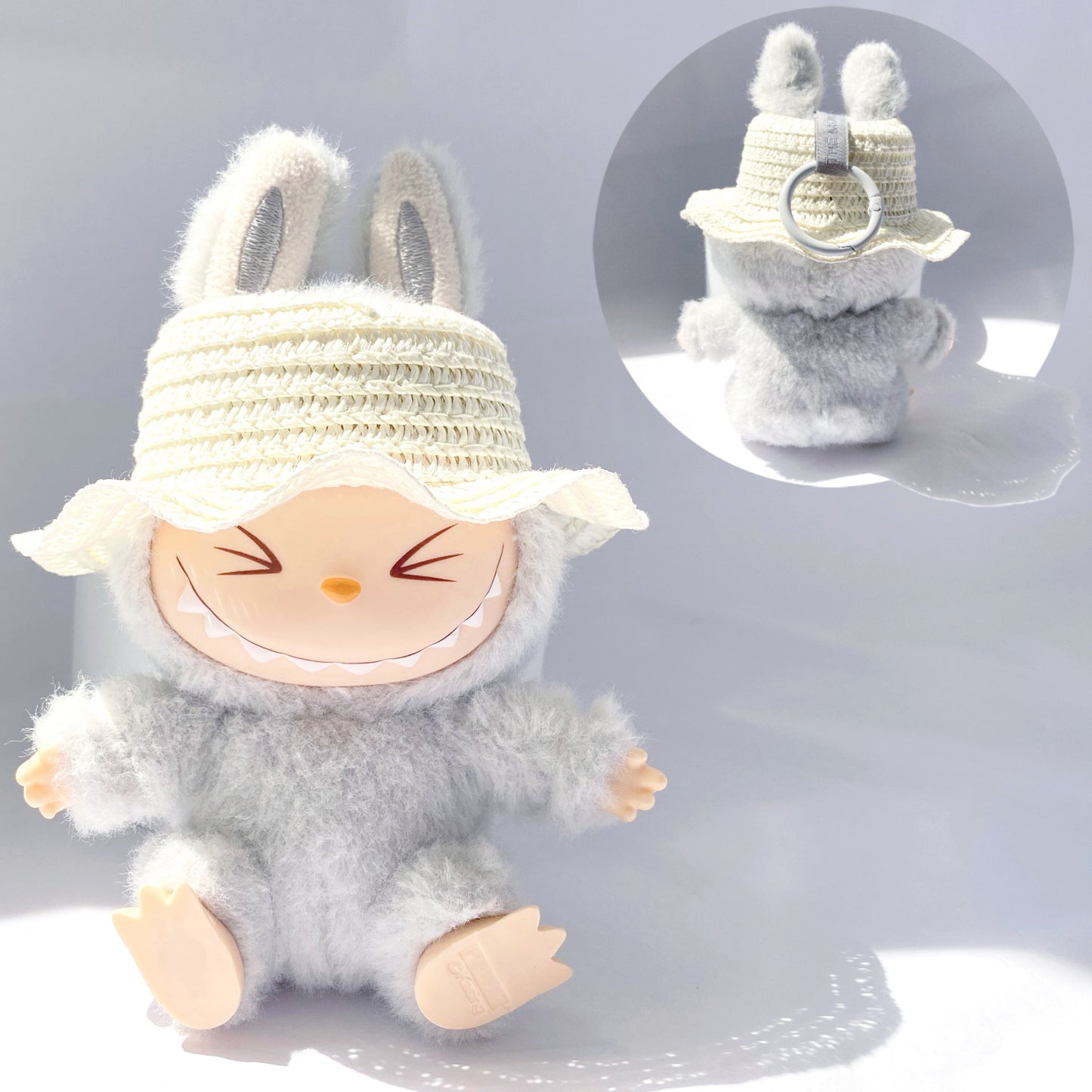 Labubu Doll Princess Dress with Pearl Necklace - 17cm Doll Clothes