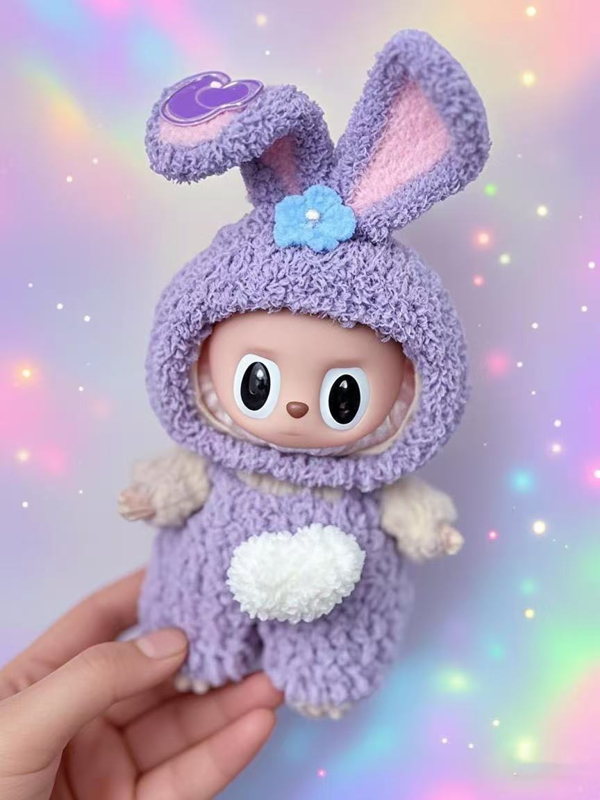 Labubu Doll Clothes 17cm Hand-Crocheted Outfits for 1st & 3rd Gen