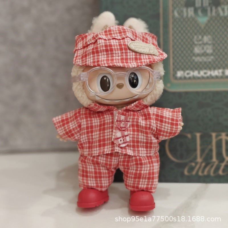 Labubu Doll Outfit Set for 17cm Vinyl Figure - Party Style