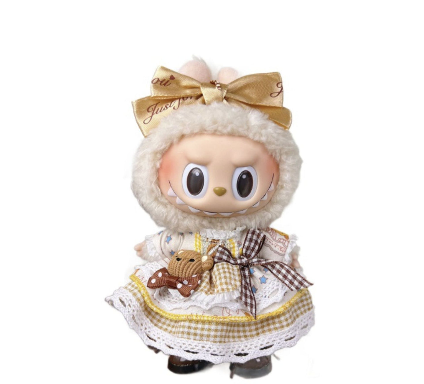 Labubu Doll Clothes for 17cm Vinyl Doll - Cute Outfit Set