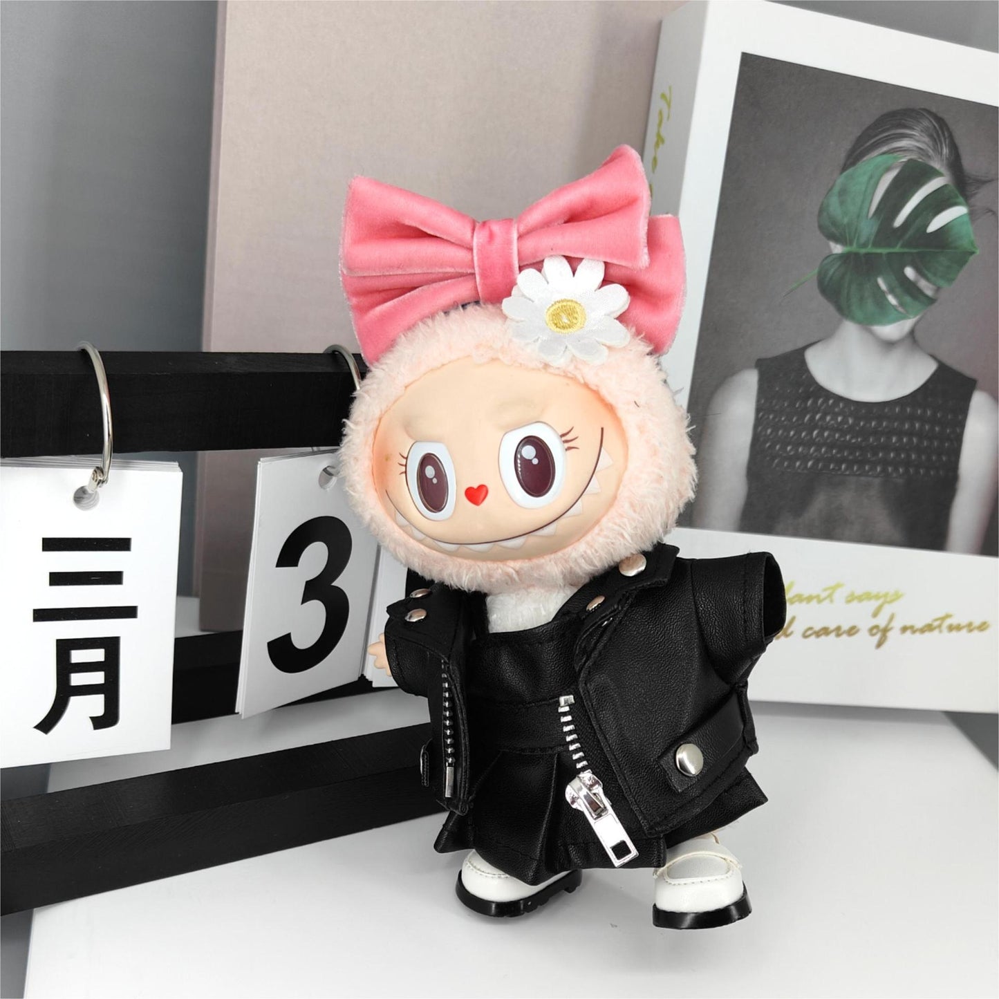 Labubu Doll Headband & Outfit Set for 17cm Vinyl Doll