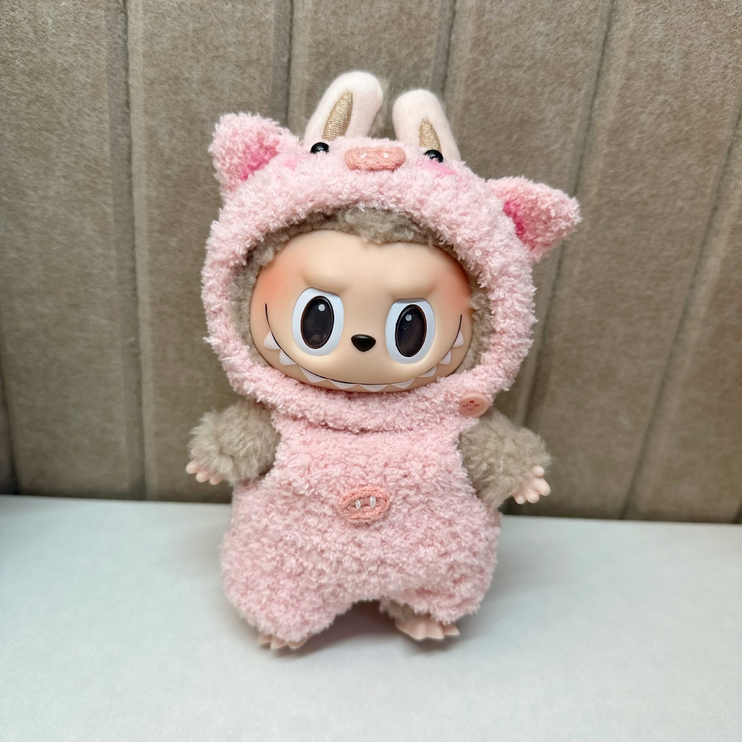 15cm blind box pull cloth clothes handmade Christmas Little Elk suit labubu hand-made pink pig suit New Year