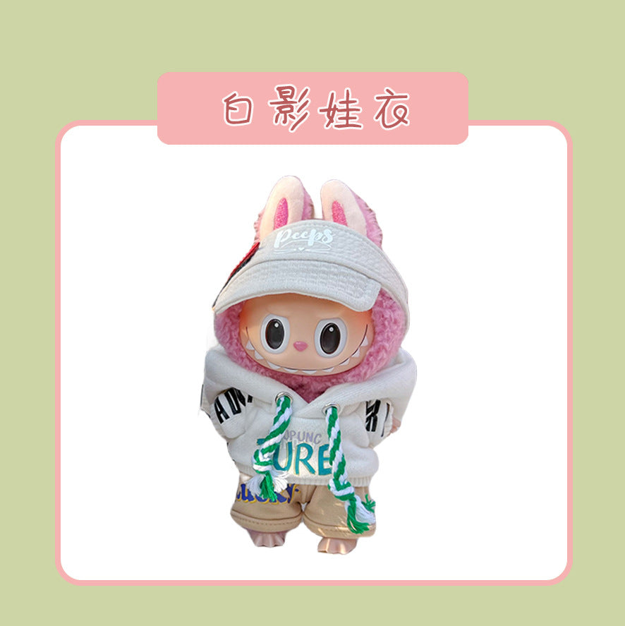 Labubu Doll Clothes for 17cm Vinyl Doll - Cute Outfits