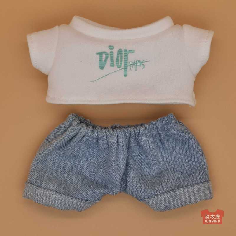 Leather Pilot 17cm Labubu Suit t Custom Wholesale Spot Labubu Keychain Baby Clothes Pendant