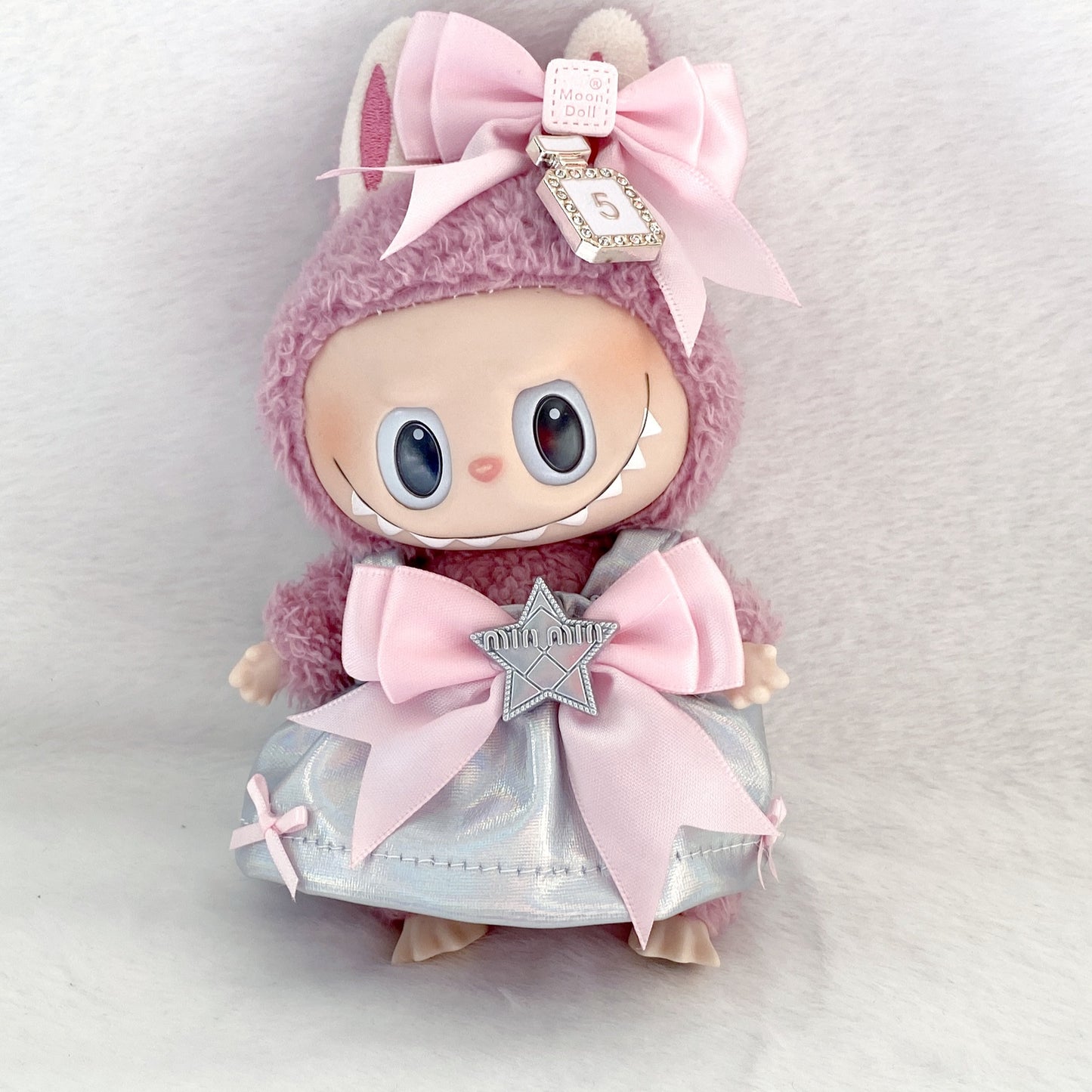 Labubu 17cm Vintage Lace Princess Dress for Dolls