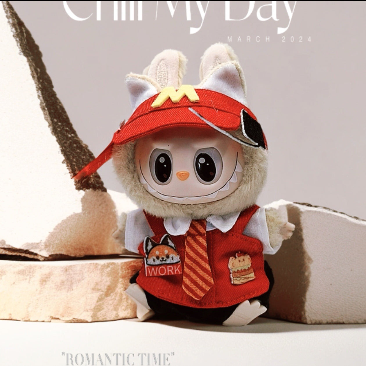 Labubu Doll Coat - Outdoor Explorer Three-Piece Set for 17cm & 10cm Labubu Dolls