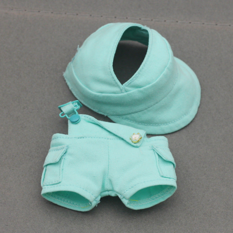 Labubu Doll Outfit - 17CM Baseball Cap & Pants Set in Multiple Colors