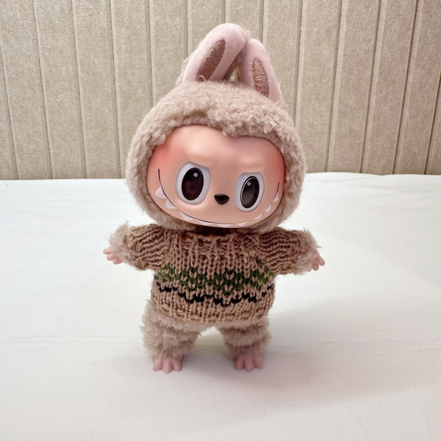 15cm blind box cloth cloth clothes pendant labubu Christmas suit handmade elk pig suit hoodie