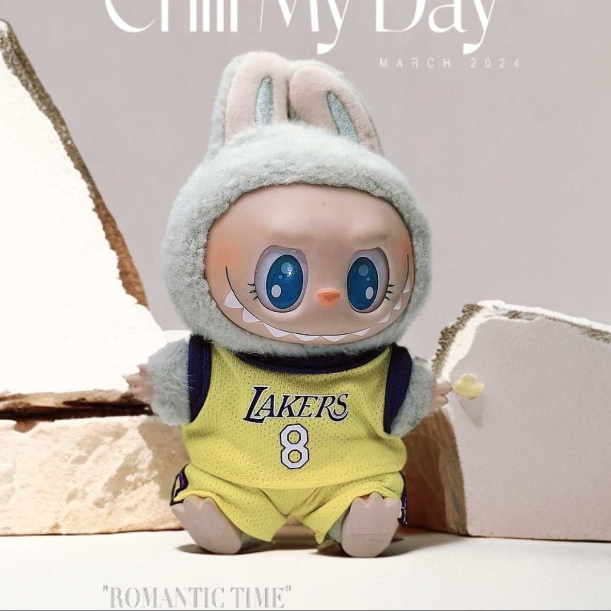 Labubu Baby Clothes Outfit for 17cm Doll - NBA Style