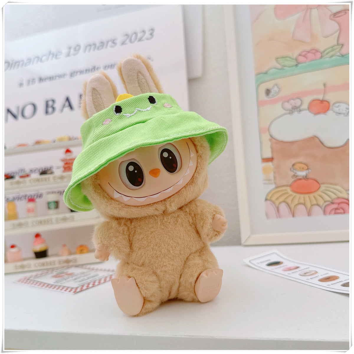 Labubu Doll Hooded Sweatshirt & Outfit Set for 10cm & 17cm Dolls