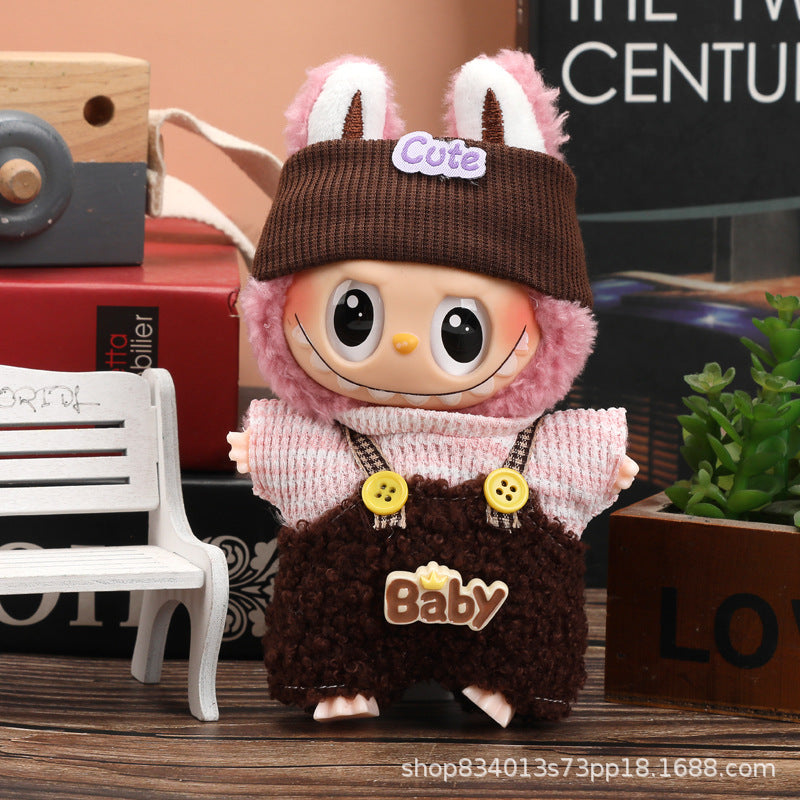 Labubu Doll Clothes - 17cm Skirt Suit for Vinyl Dolls (Multiple Colors)