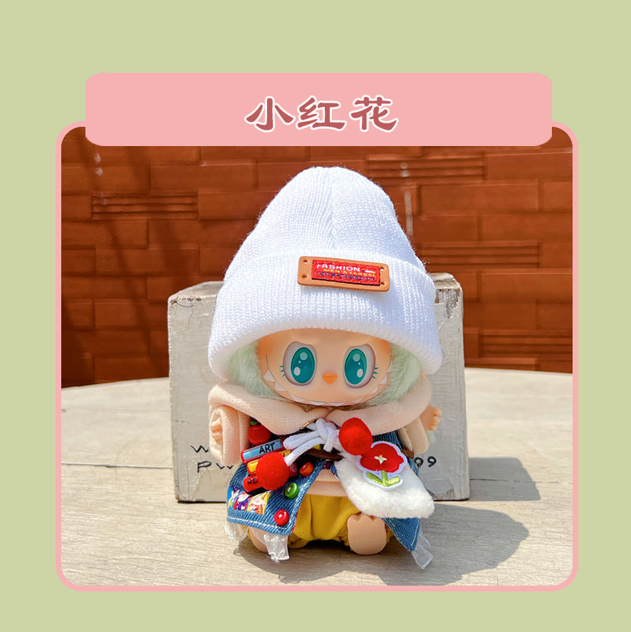 Labubu 15cm Sitting Doll Clothes - Macaron 2nd Gen Outfits