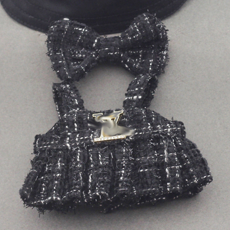 17CM One or Two Generation Blind Box Labubu Pendant Clothes Chanel Strap Skirt suit Brap Cloth Doll Clothes