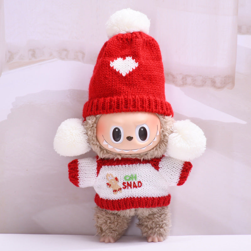 Labubu Doll New Year & Christmas Outfits - Tang Suit, Shawl, Hat Sets