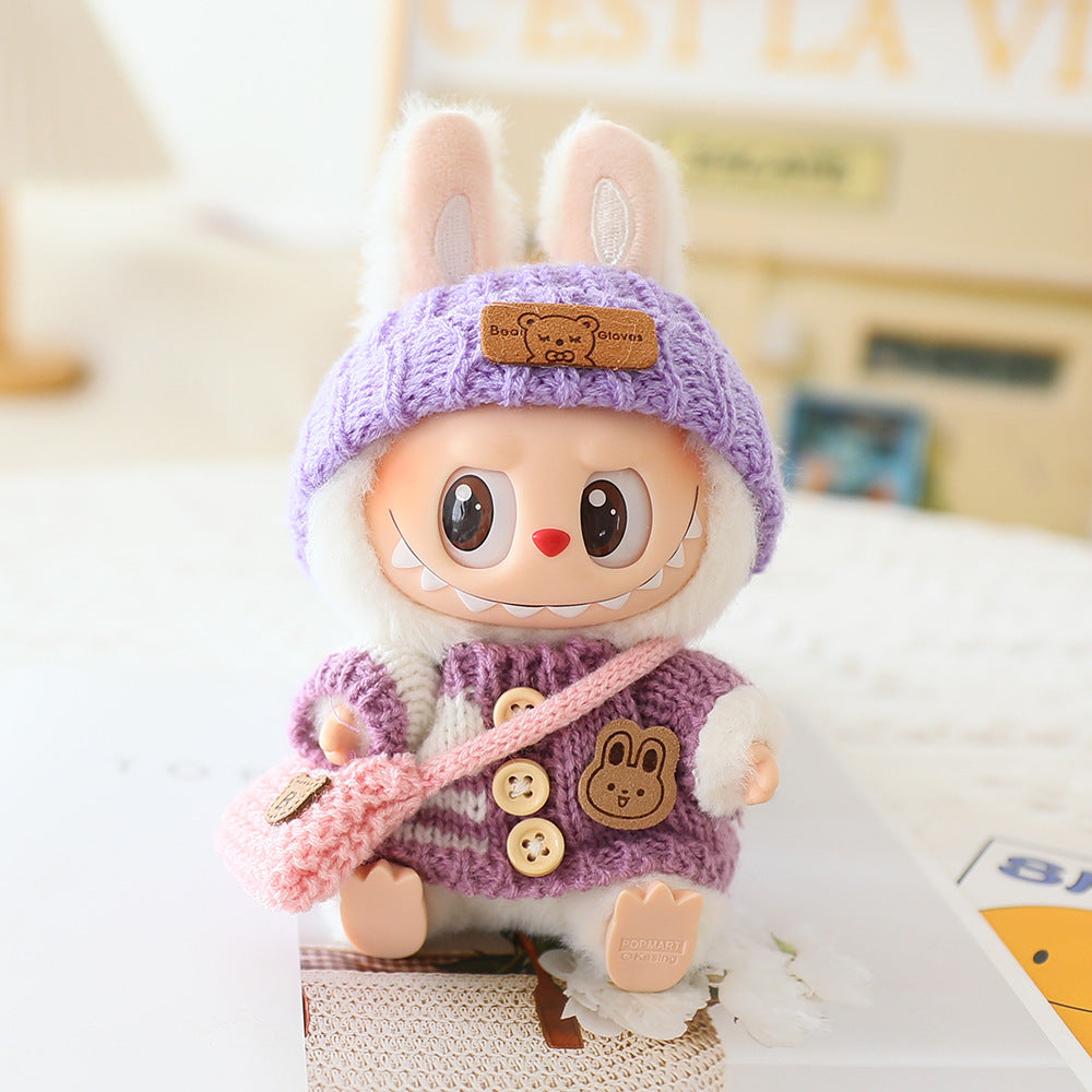 Labubu Baby Clothes Generation Two Generation Three Generation Labubu Clothes Wear Sweater Shoes Vinyl Pendant Replacement Glasses