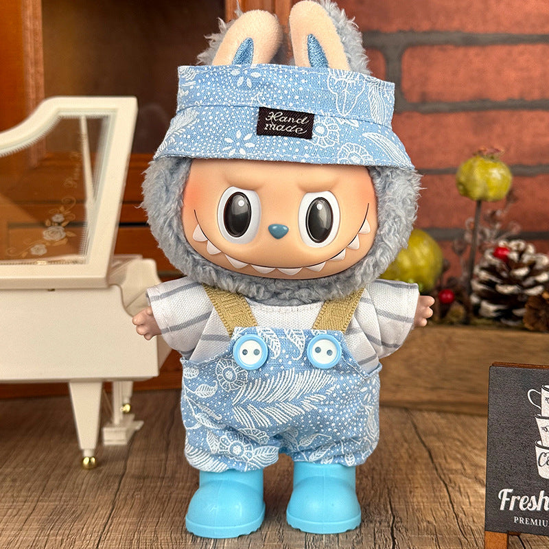 Suitable for labubu doll clothes 17cm pull cloth doll clothes small jewelry doll for suit wholesale