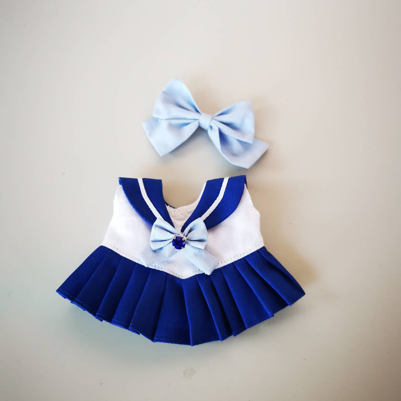Labubu Doll Sailor Outfit - 17cm Vinyl Doll Clothes