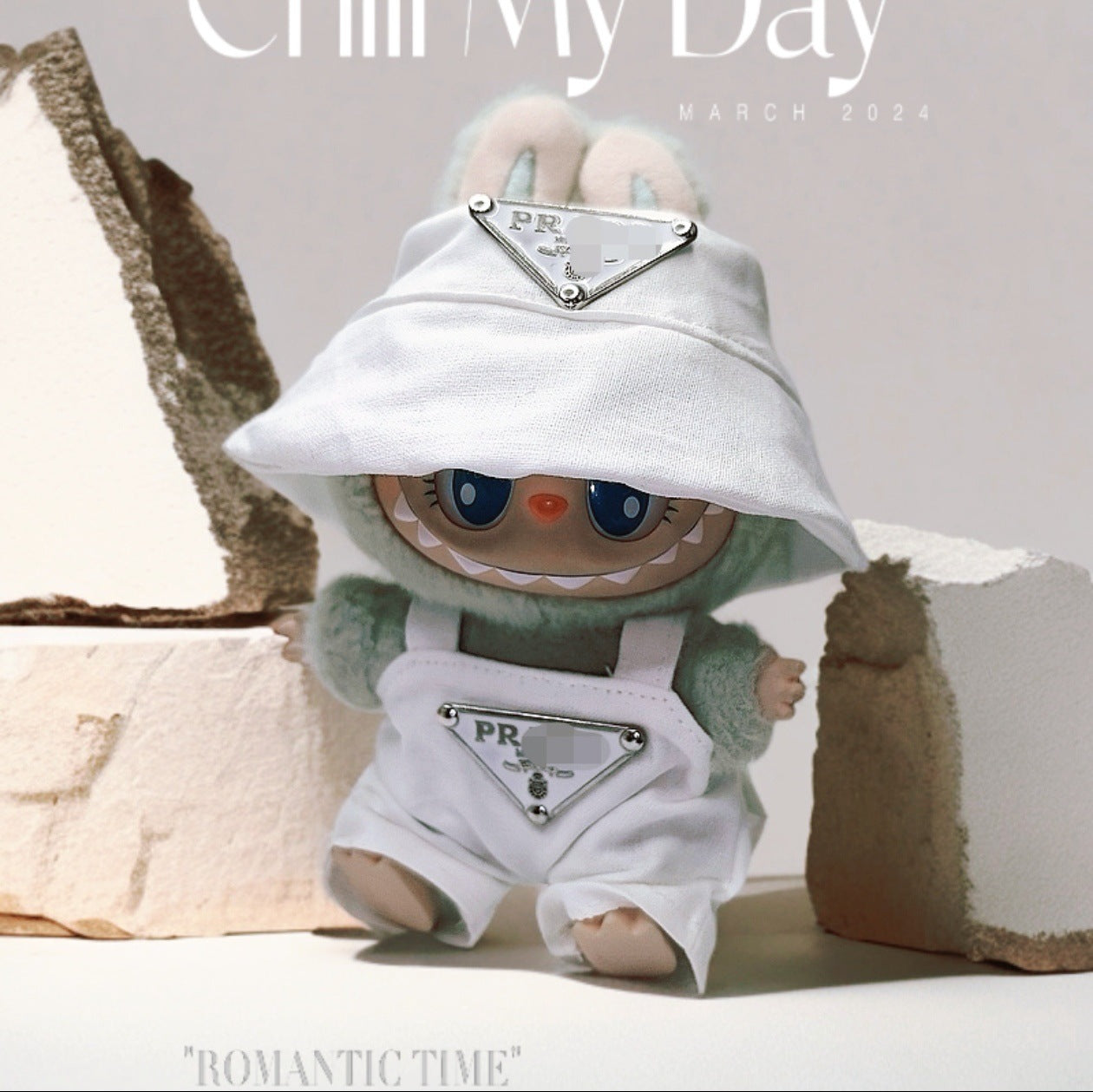 Labubu Doll Outfit Set - 17cm Cute Clothes with Hat & Accessories
