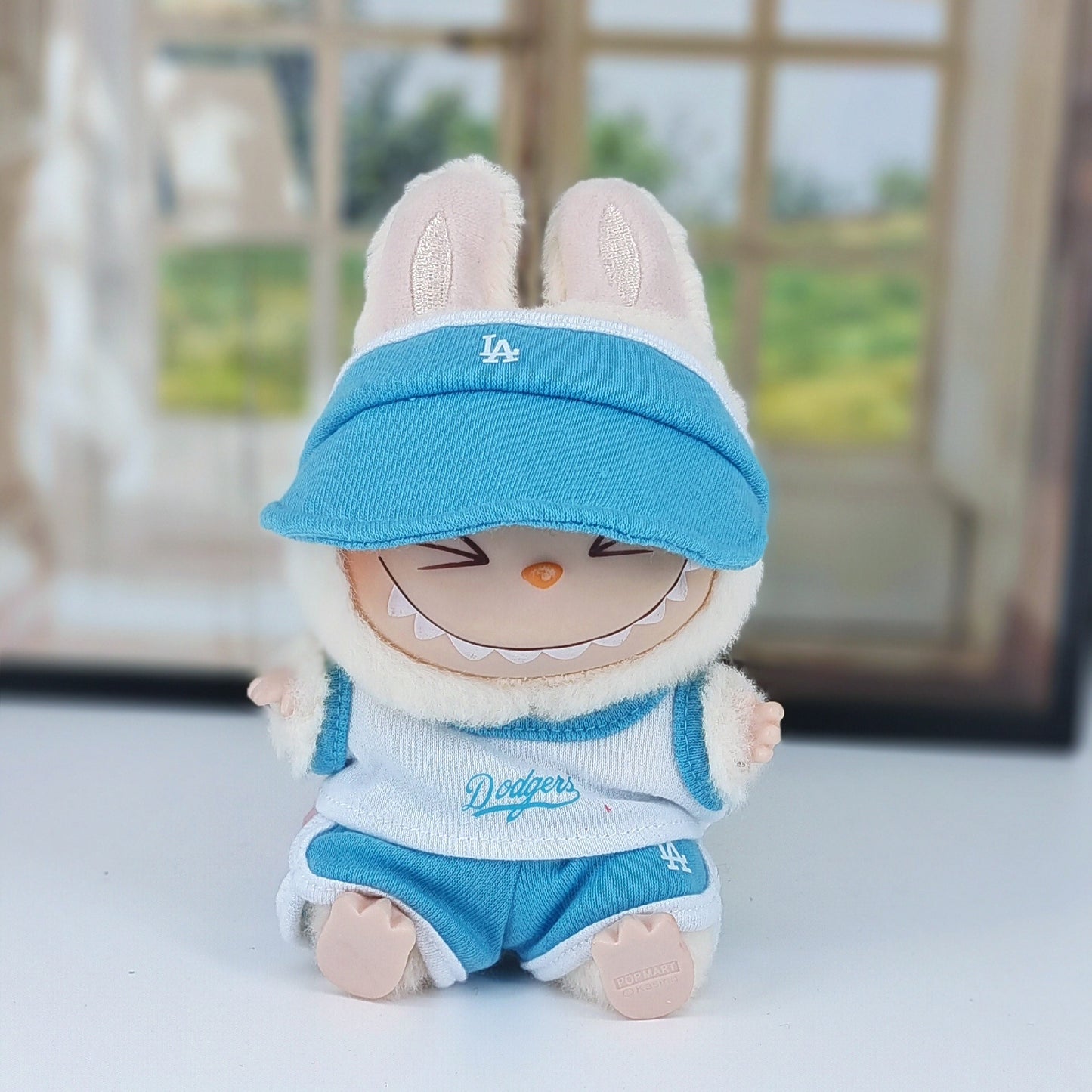 17CM Labubu second generation pendant blind box Labubu doll basketball clothes vest pants hat