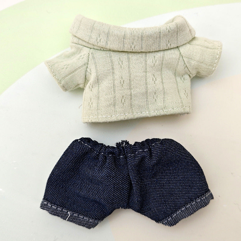 Suitable for pulling cloth pendant clothes for blind box vinyl 17cm baby clothes replacement bag ornaments keychain